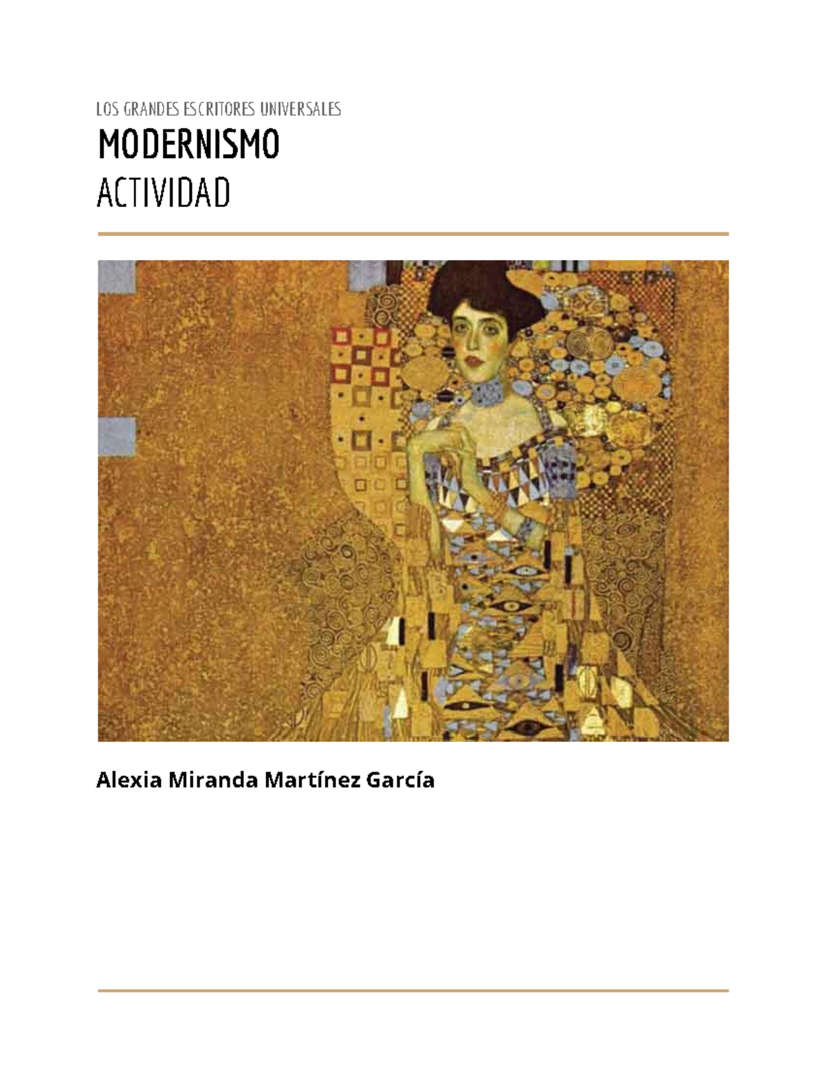 Actividad de clase Modernismo - Los grandes escritores - LOS GRAND ...