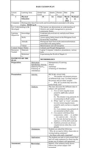 DLP IN Teaching Science - DETAILED LESSON PLAN (DLP) DLP Blg.: 1 ...