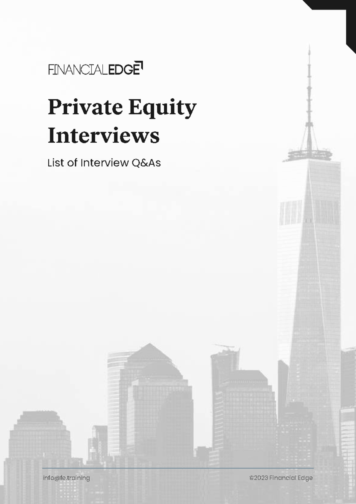 Private Equity Interview Questions - List of Interview Q&As What are ...