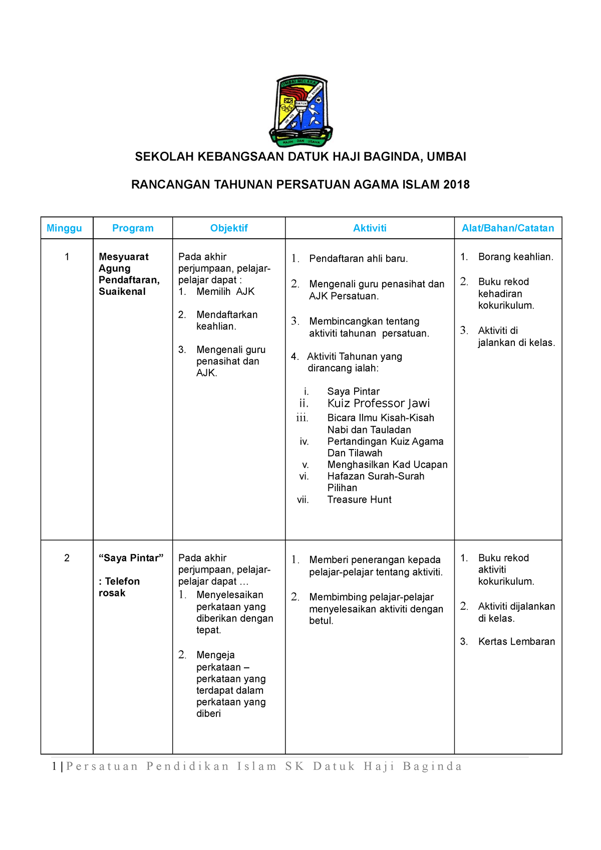 373181747 Rancangan Tahunan Persatuan Agama Islam Sekolah Kebangsaan Datuk Haji Baginda Umbai 2745