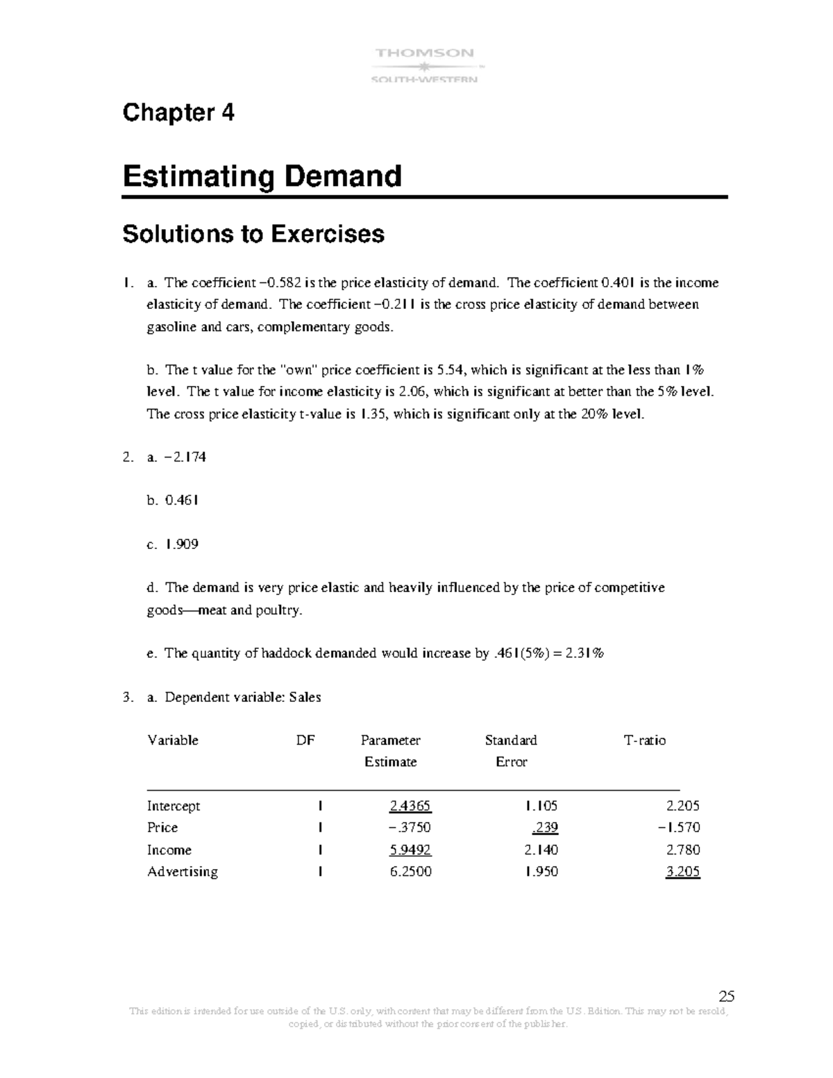 Solution chapter 4hnb - 25 This edition is intended for use outside of ...