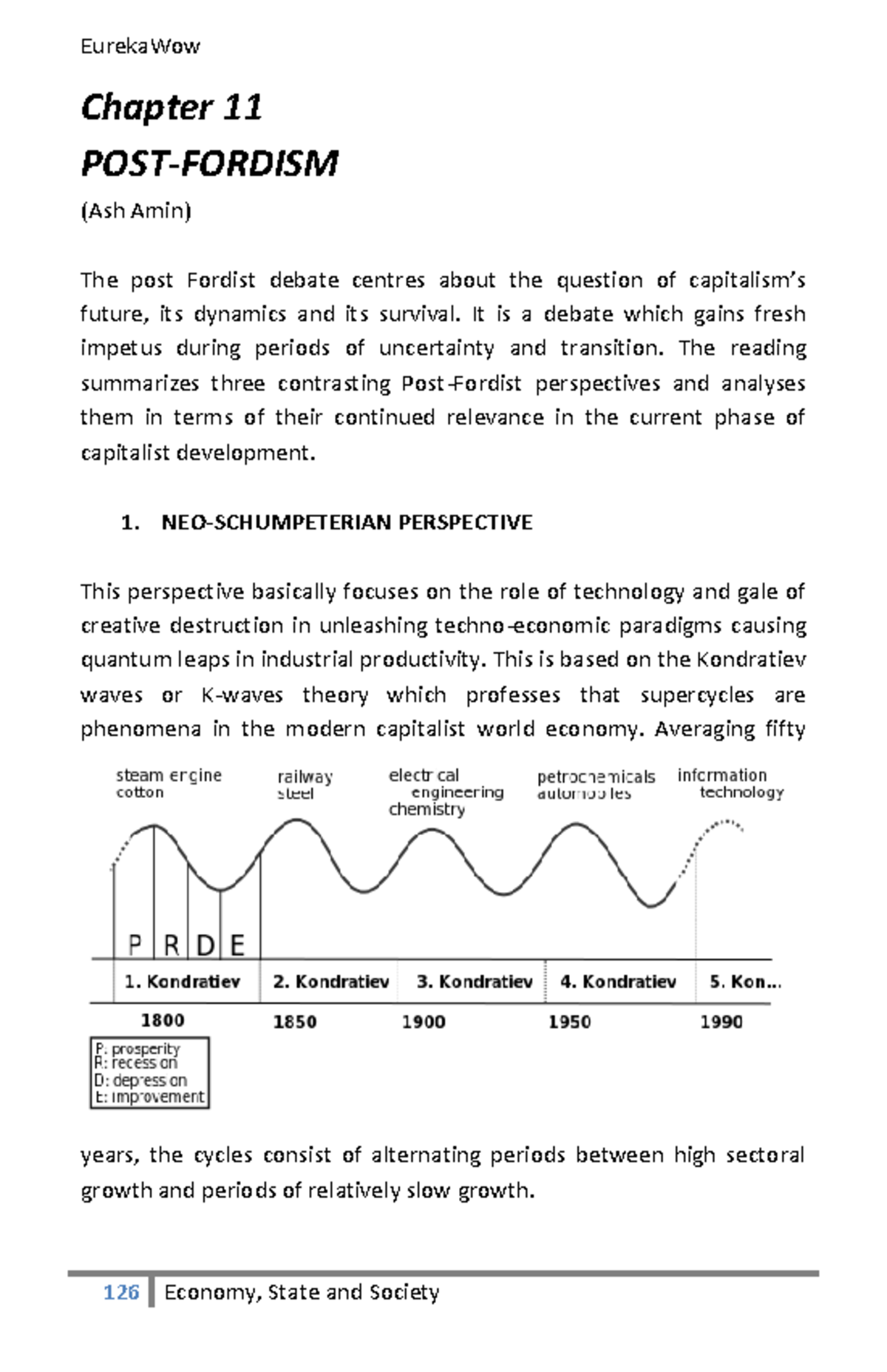 Elam Mark - Reading 4 detailed notes - Chapter 11 POST-FORDISM (Ash ...