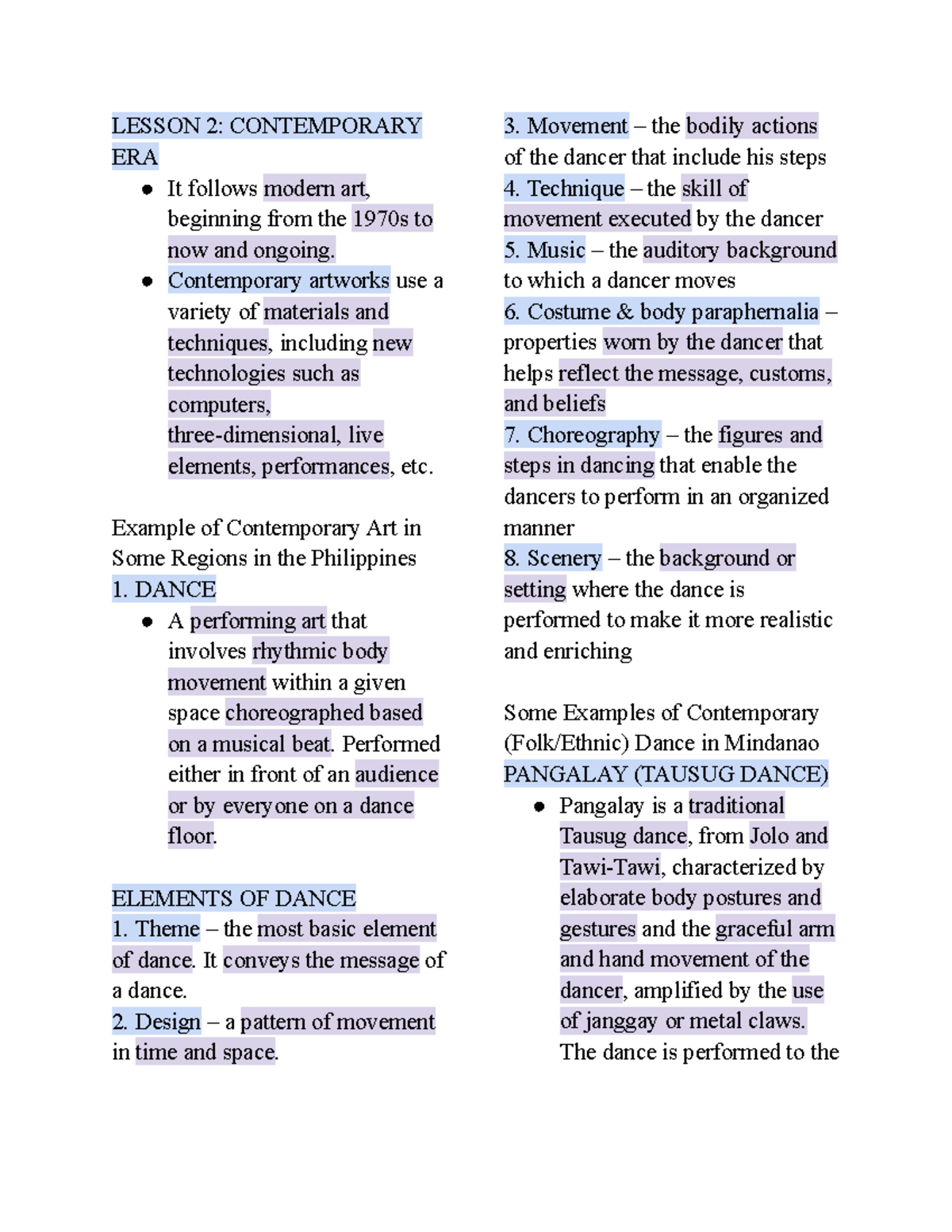 Contemporary-ERA - hello - LESSON 2: CONTEMPORARY ERA It follows modern ...