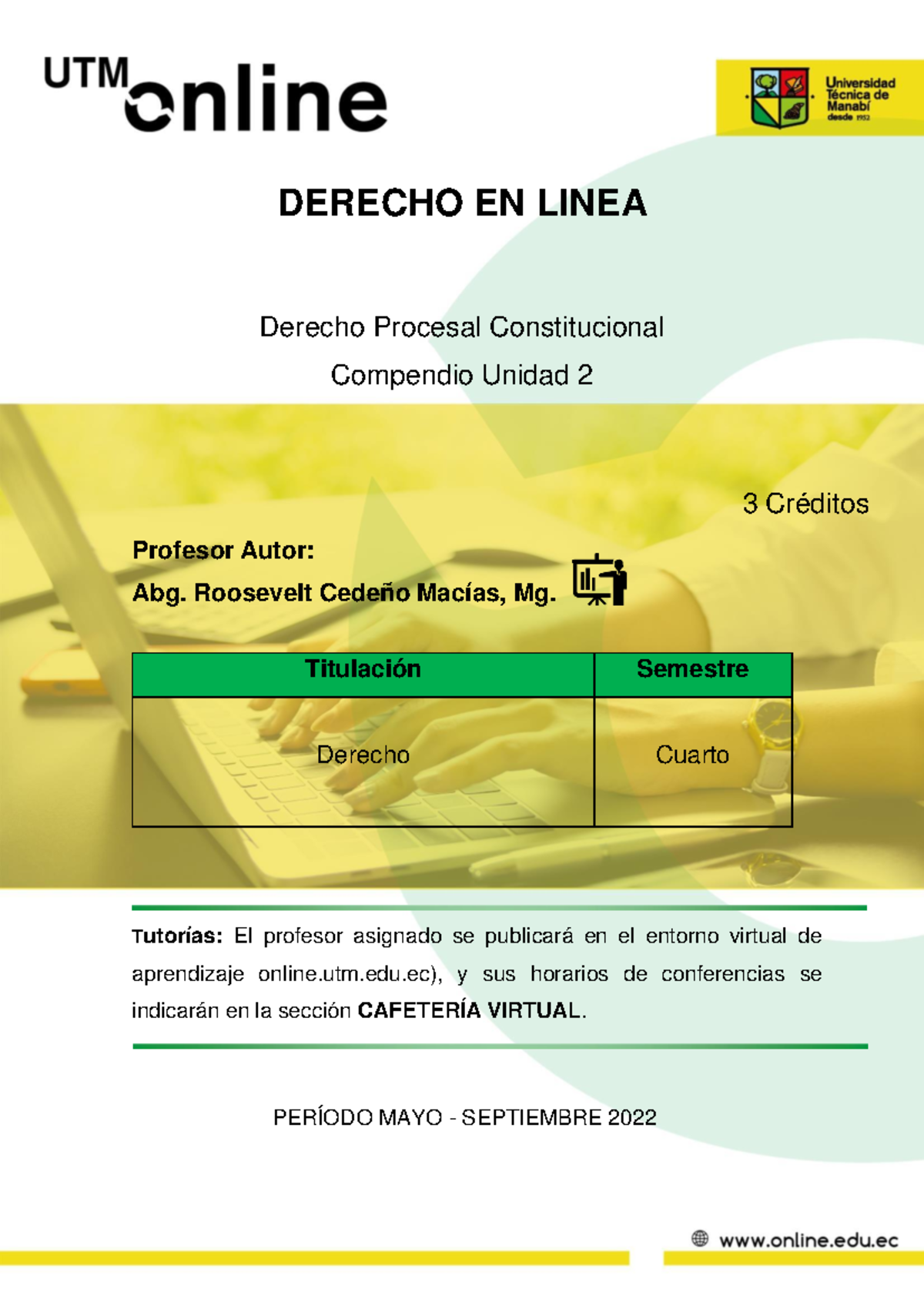 Unidad 2 - Derecho Procesal Constitucional En Linea - DERECHO EN LINEA ...