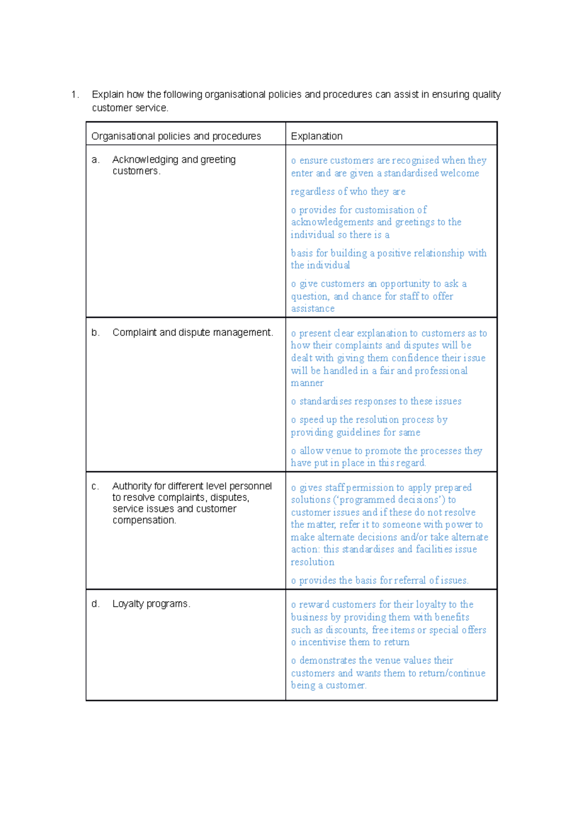 explain-how-the-following-organisational-policies-and-procedures-can