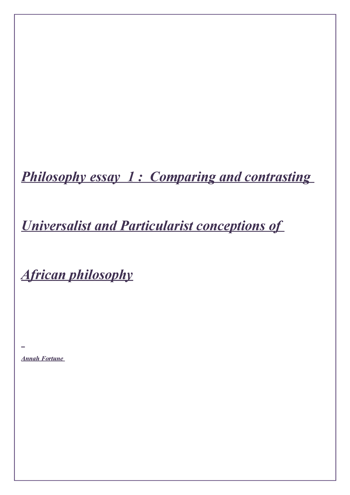 philosophy essay on compatibilism