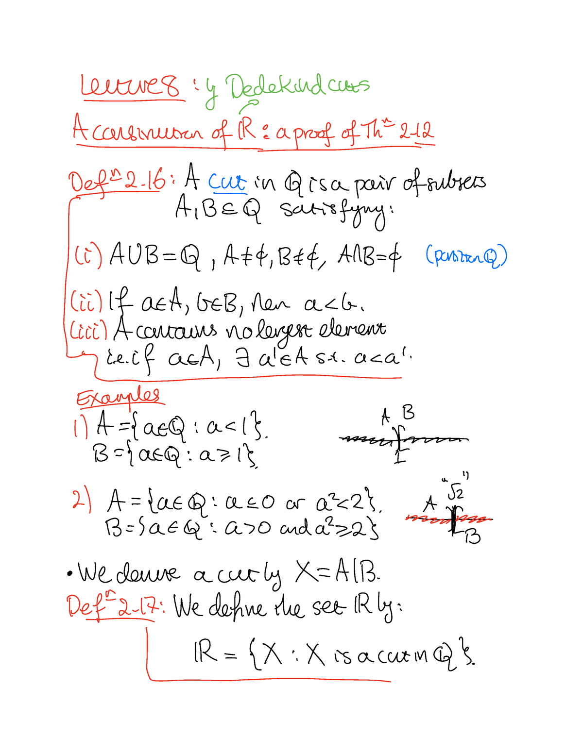 Lecture 8 - MATH 131A - Studocu