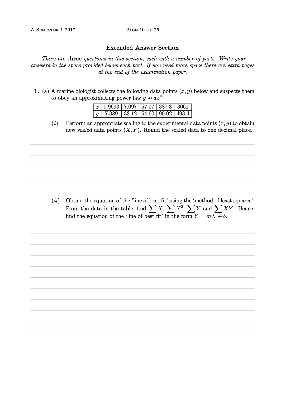 Exam 2017 - MATH1011 - Studocu