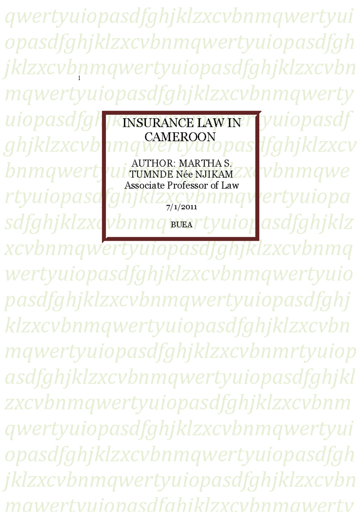 insurance-law-in-cameroon-final-part-i