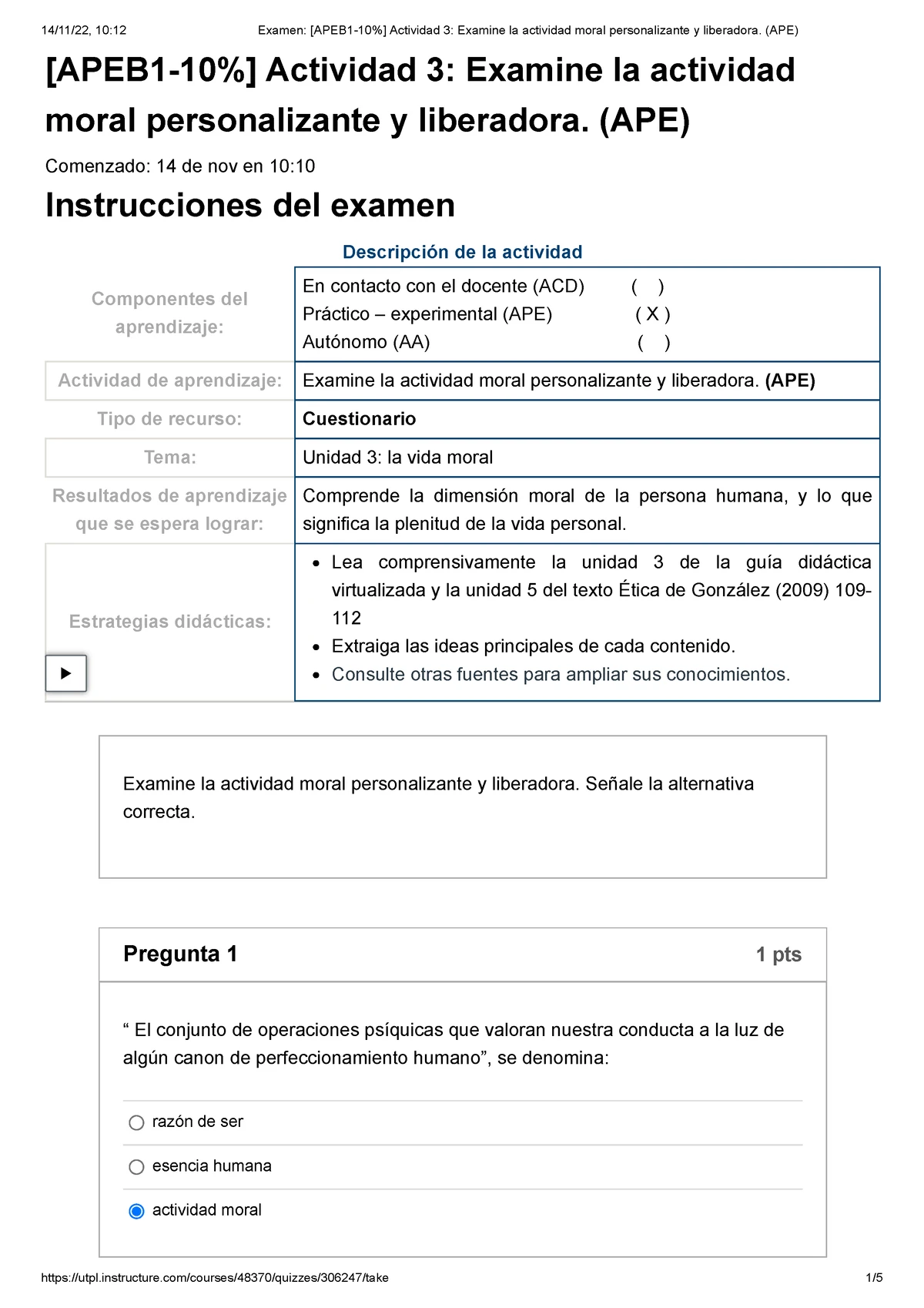 Examen [ACDB 1-35%][SUP 1] Actividad Suplementaria Examine Los Aspectos ...