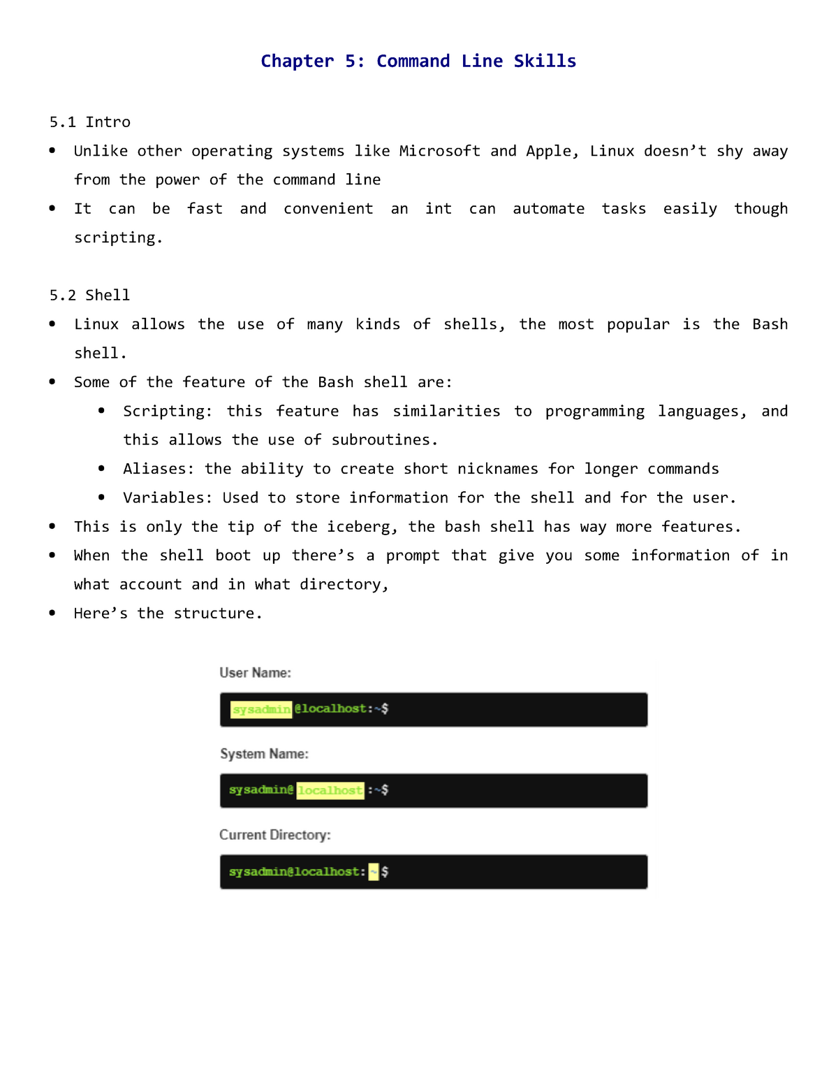 Chapter 5 Commad Line Skills Chapter 5 Command Line Skills 5 Intro Unlike Other Operating Studocu