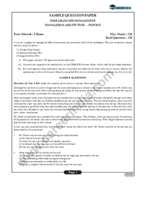 Solved management aptitude test mat 2008 question paper 574 ...
