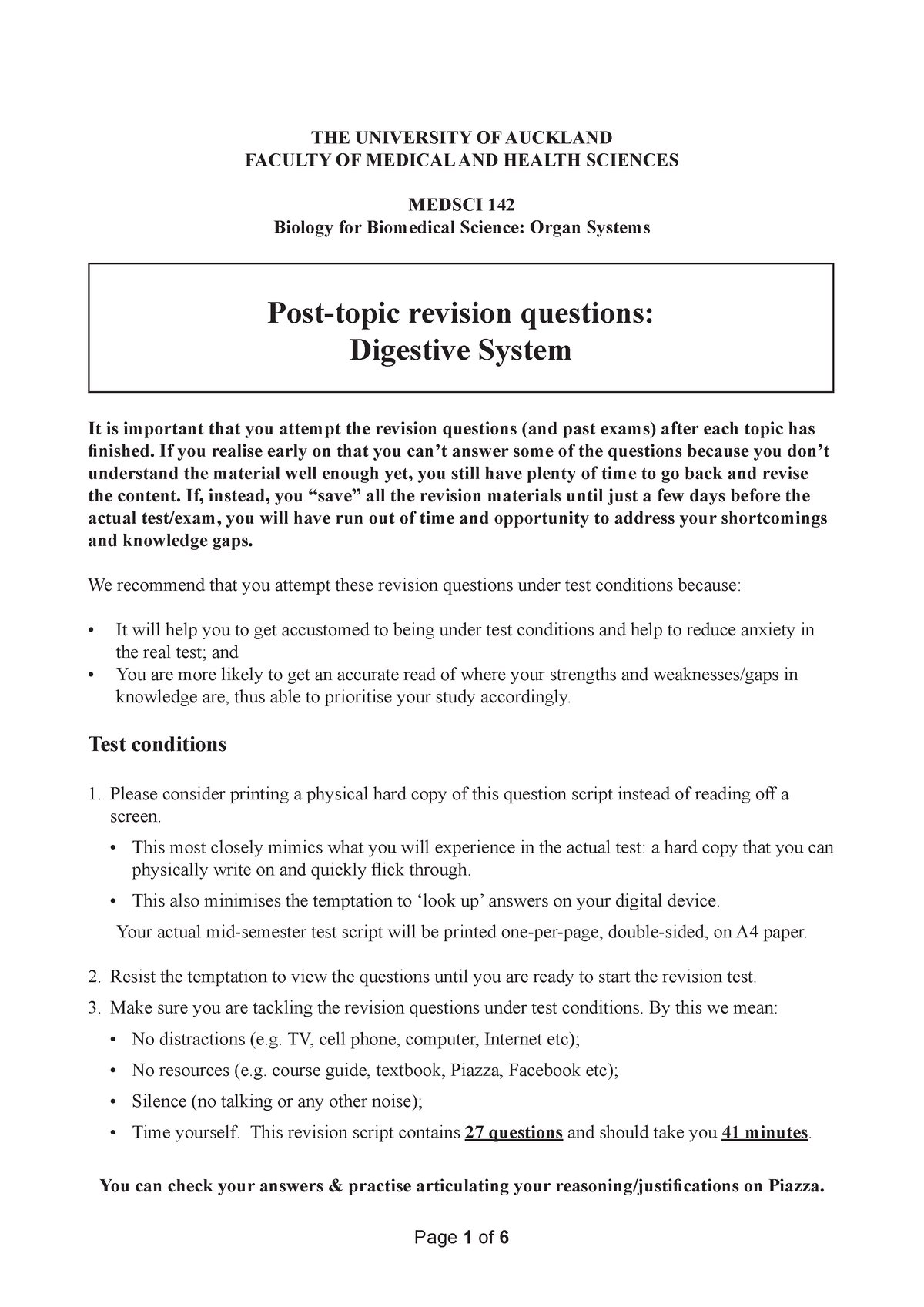 08-digestive-MCQs - Digestive Topic MCQ - THE UNIVERSITY OF AUCKLAND ...