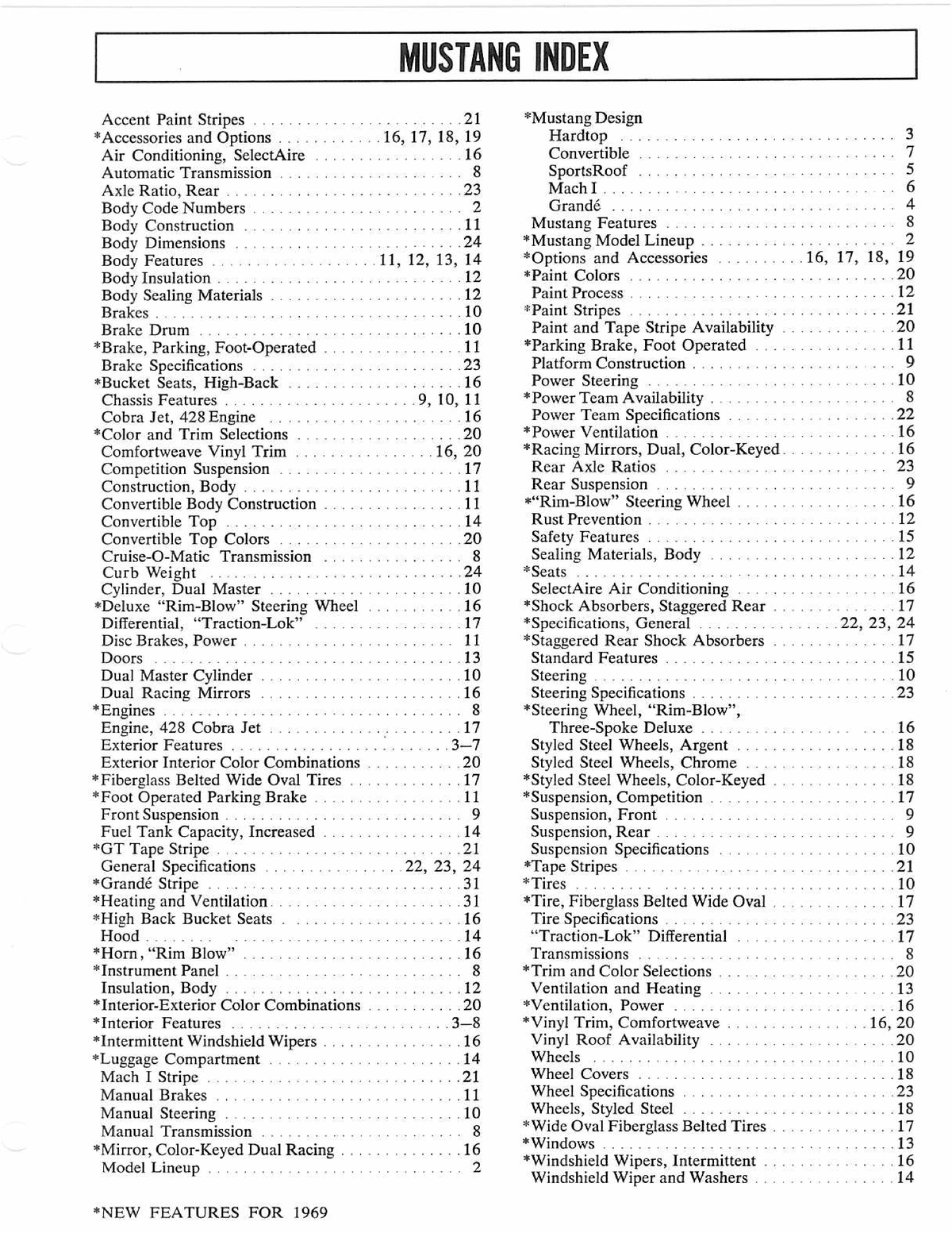 1969 Mustang Data - Hdjsns - Botany - Studocu