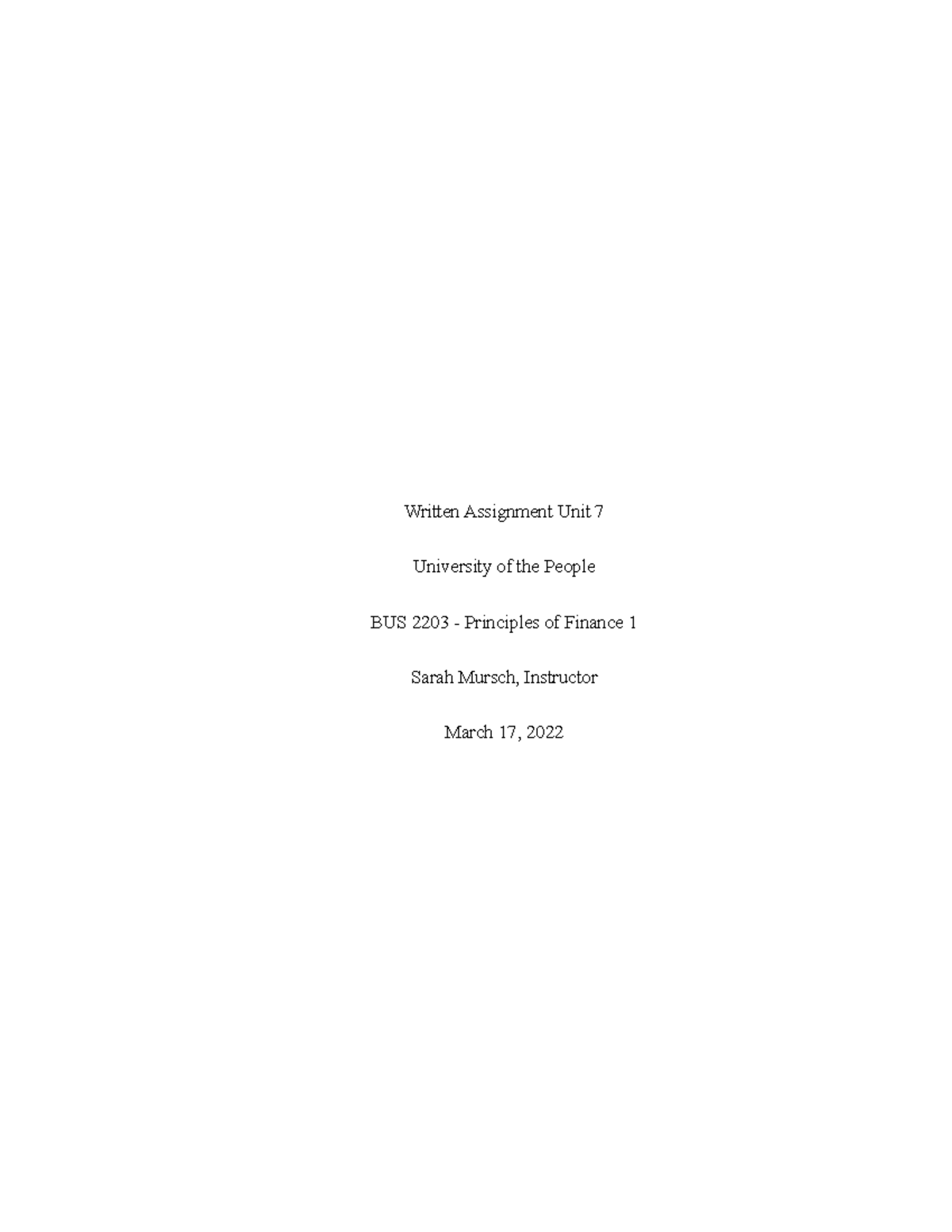 WA 7 - A properly written work, good vocabulary and substantial points ...