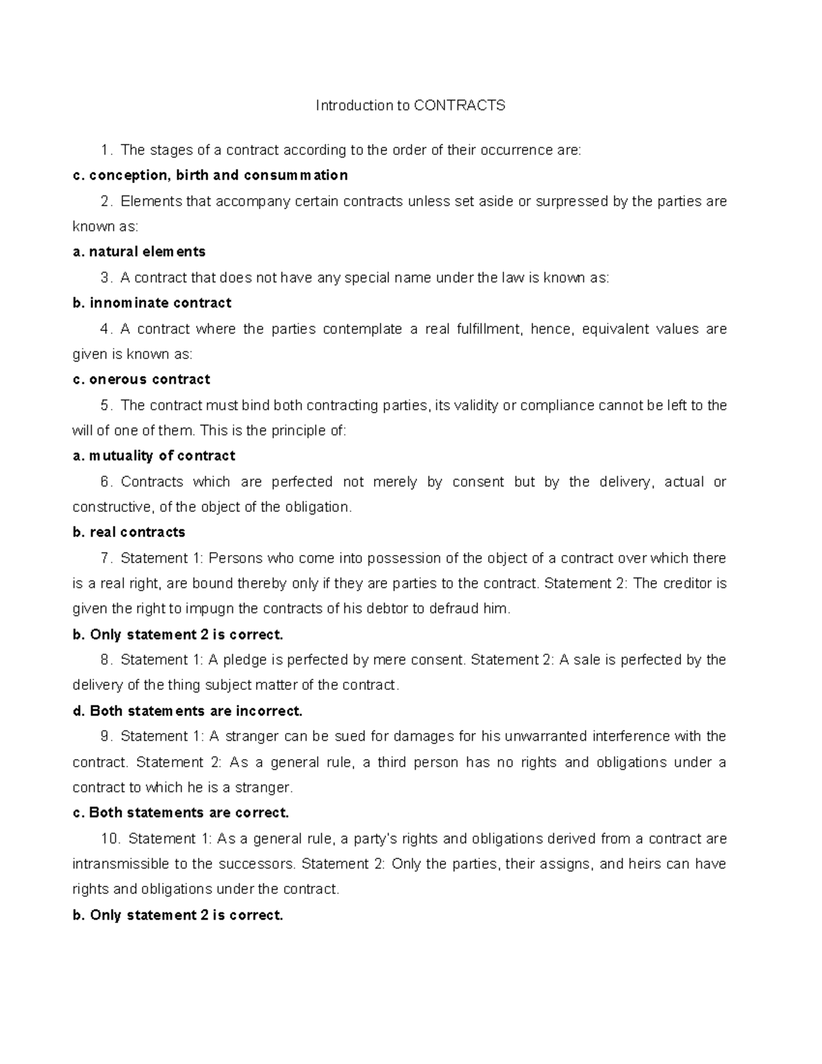 AKOblicon Obligation and Contracts Introduction to CONTRACTS The