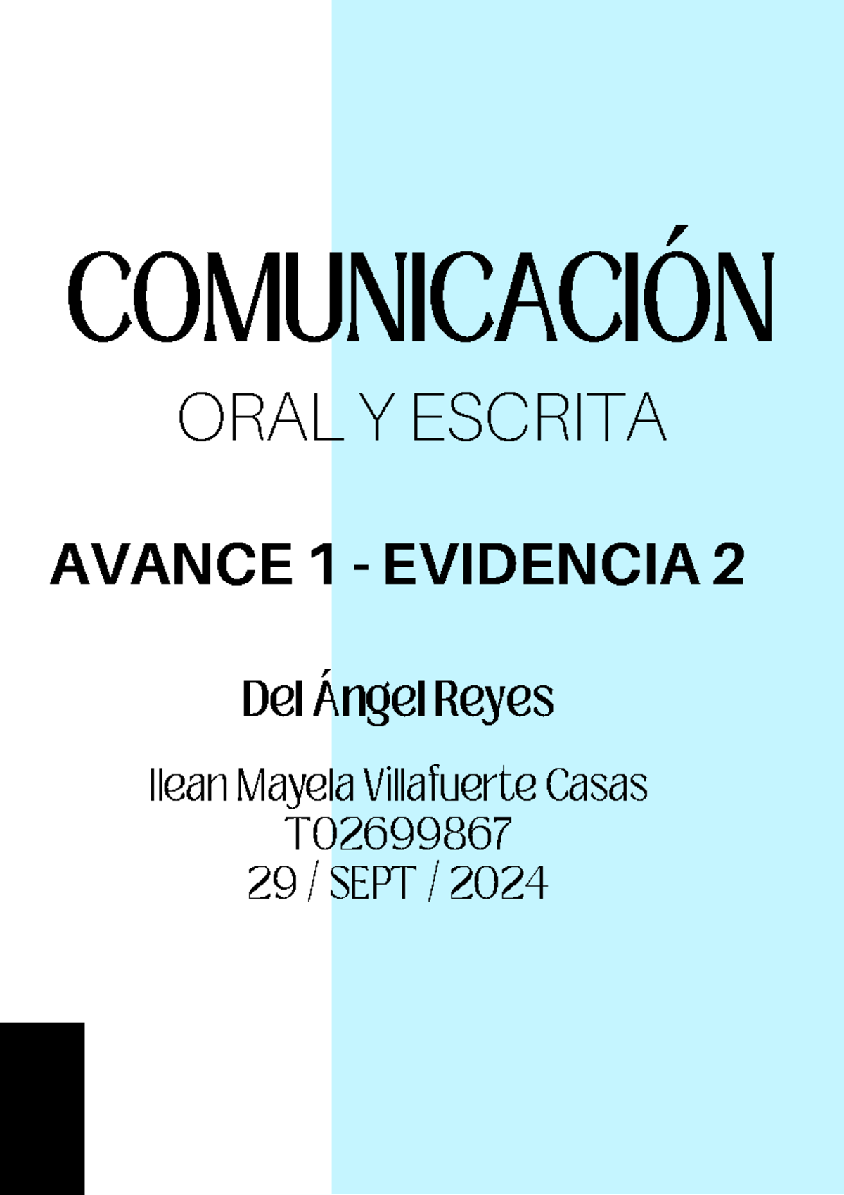 Avance 1 - Evidencia 2 - apuntes - COMUNICACIÓN ORAL Y ESCRITA Del ...