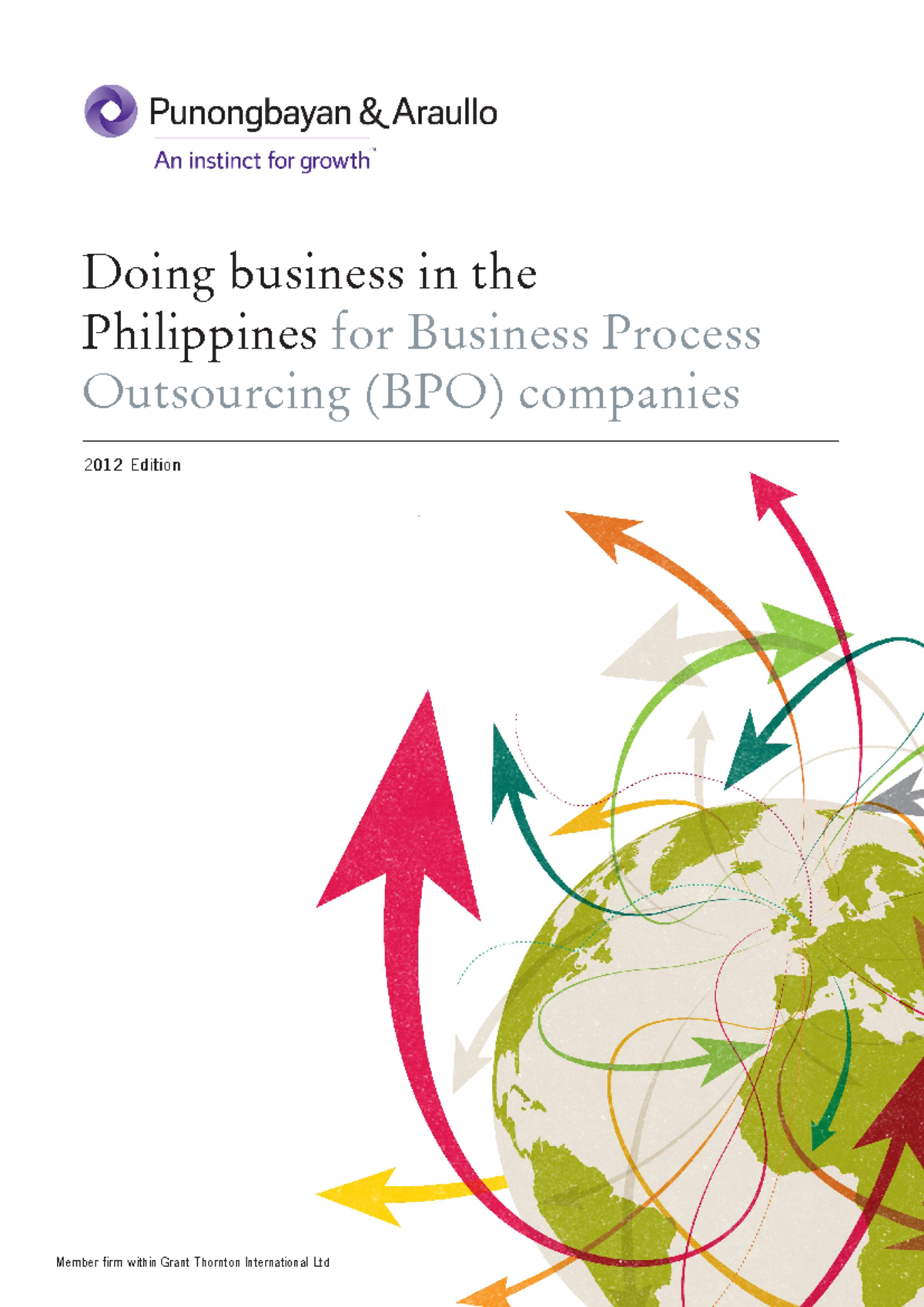 Doing Business In The Philippines For Bpos 2012 Edition - Doing ...