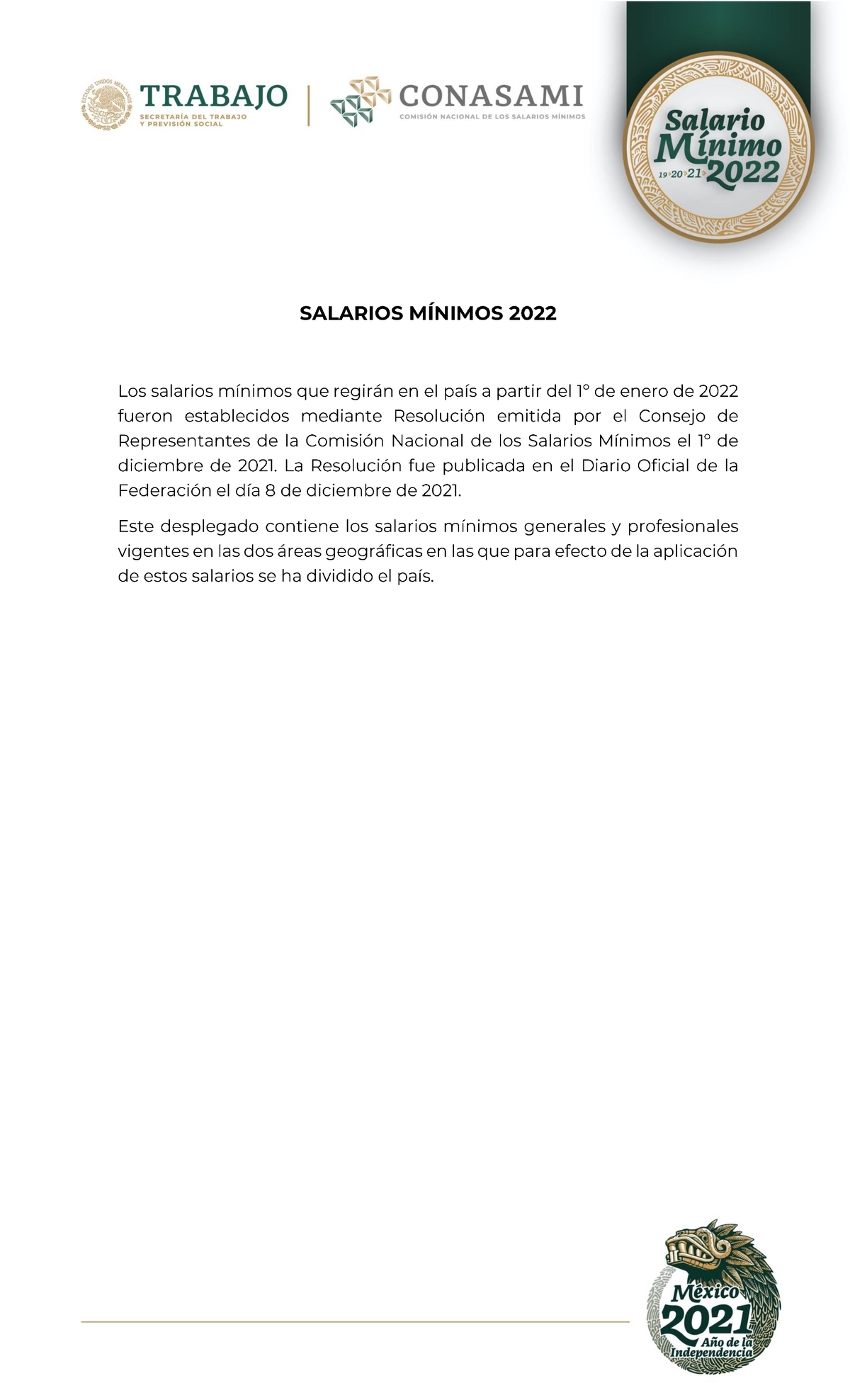 Tabla De Salarios M Nimos Vigentes A Partir Del 1 De Enero De 2022 ...