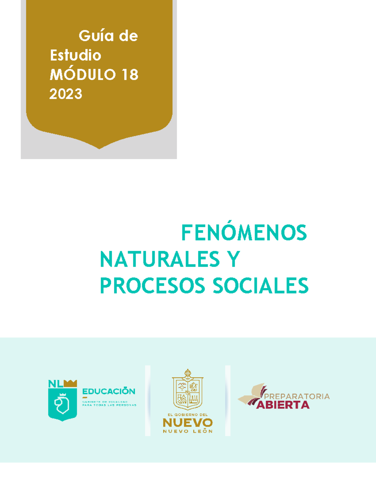 2309-B 18 - hola - FENÓMENOS NATURALES Y PROCESOS SOCIALES Guía de ...