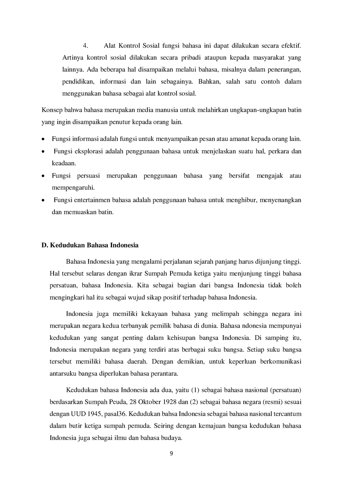 B Indo Kel 1-11 - Tugas - 9 Alat Kontrol Sosial Fungsi Bahasa Ini Dapat ...