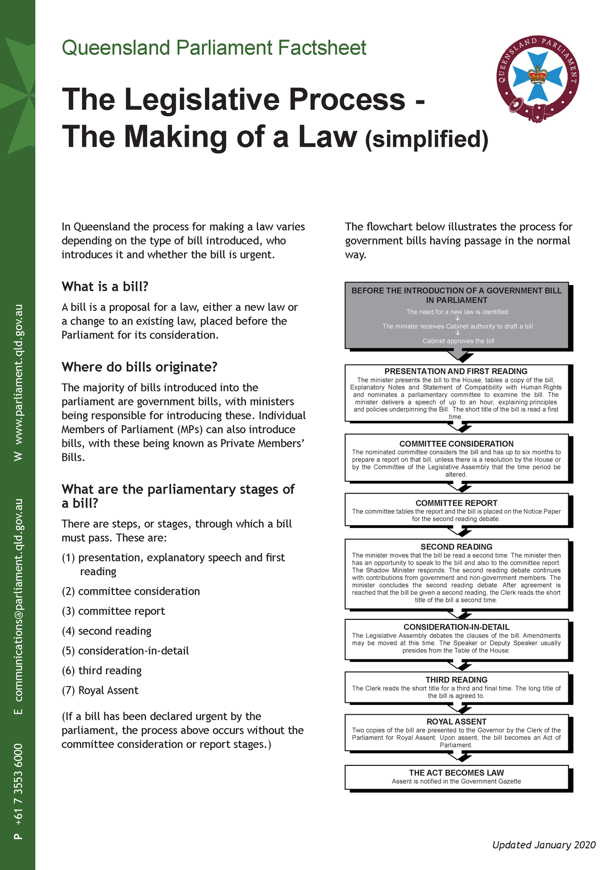 factsheet-3-in-queensland-the-process-for-making-a-law-varies