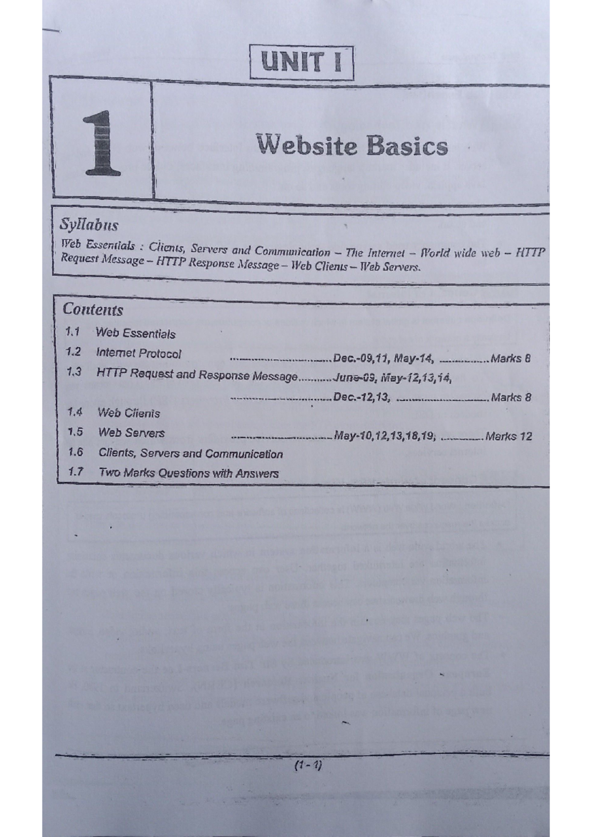 PDFReader 20240901 1649 - UNIT I 1 Website Basics Syllabus Web ...