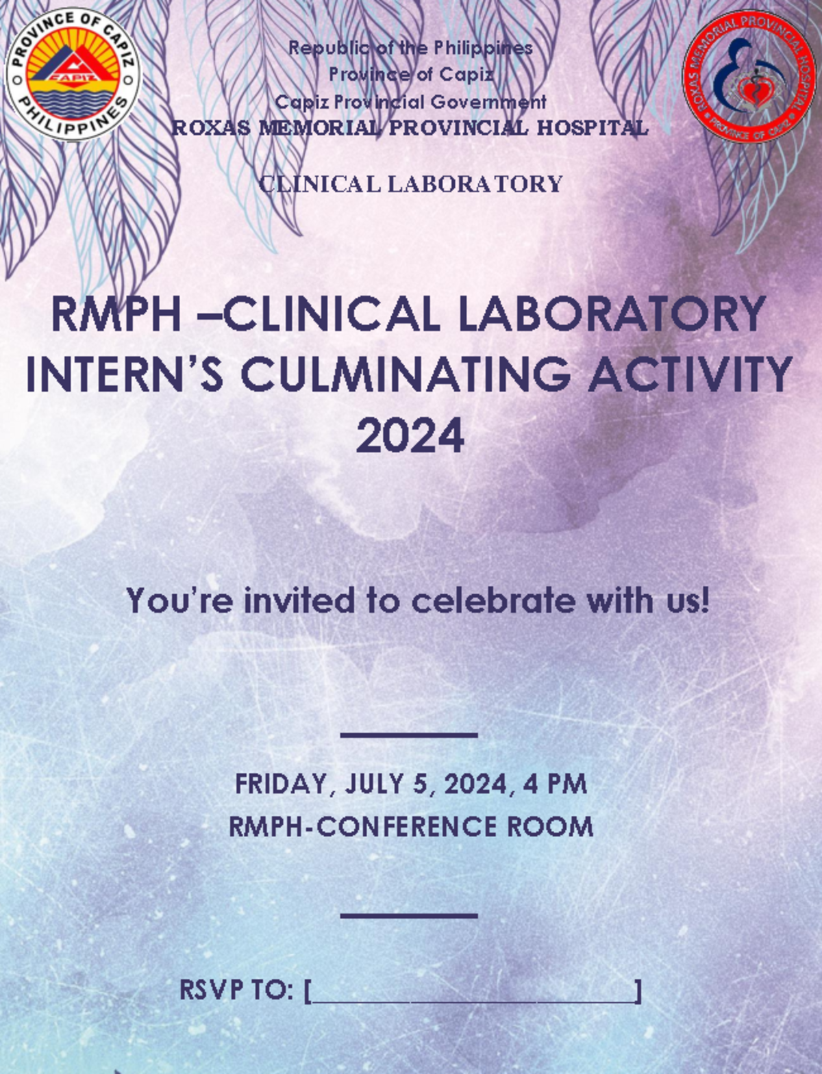 Invitation - invite - BS in Medical Laboratory Science - Republic of ...