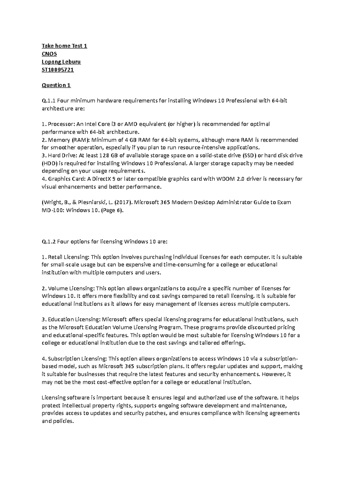 Client Test 1 2023 copy - I would like to help the coming person who is ...