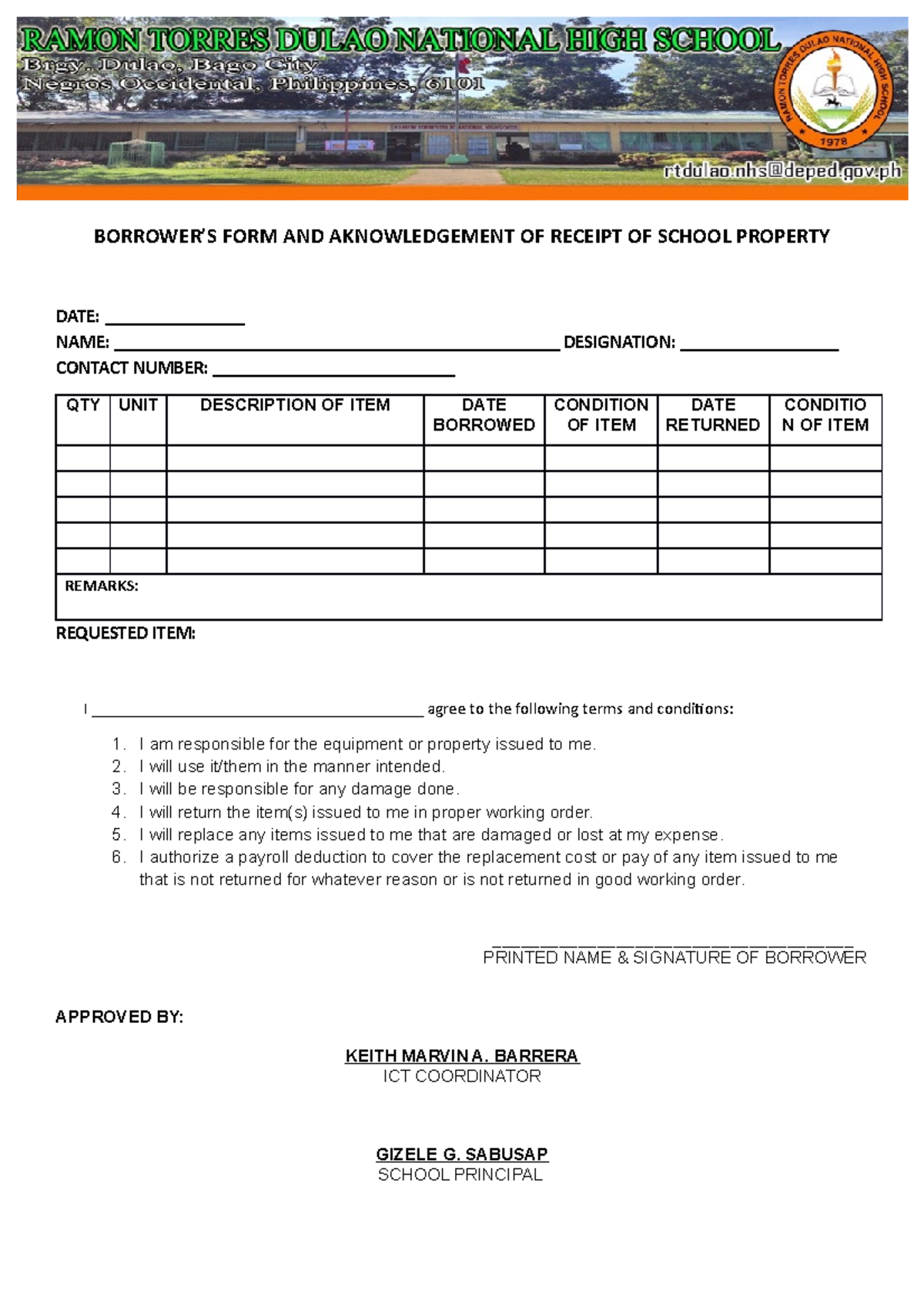 borrower-s-form-and-acknowledgement-borrower-s-form-and