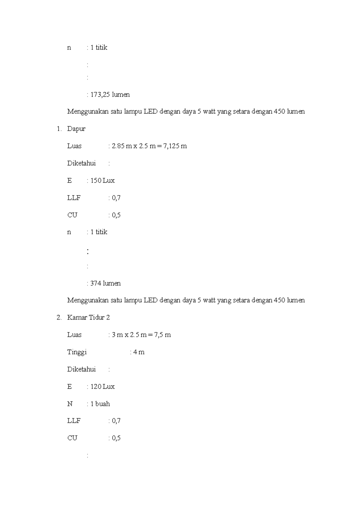 70 - Menggunakan Satu Lampu LED Dengan Daya 5 Watt Yang Setara Dengan ...