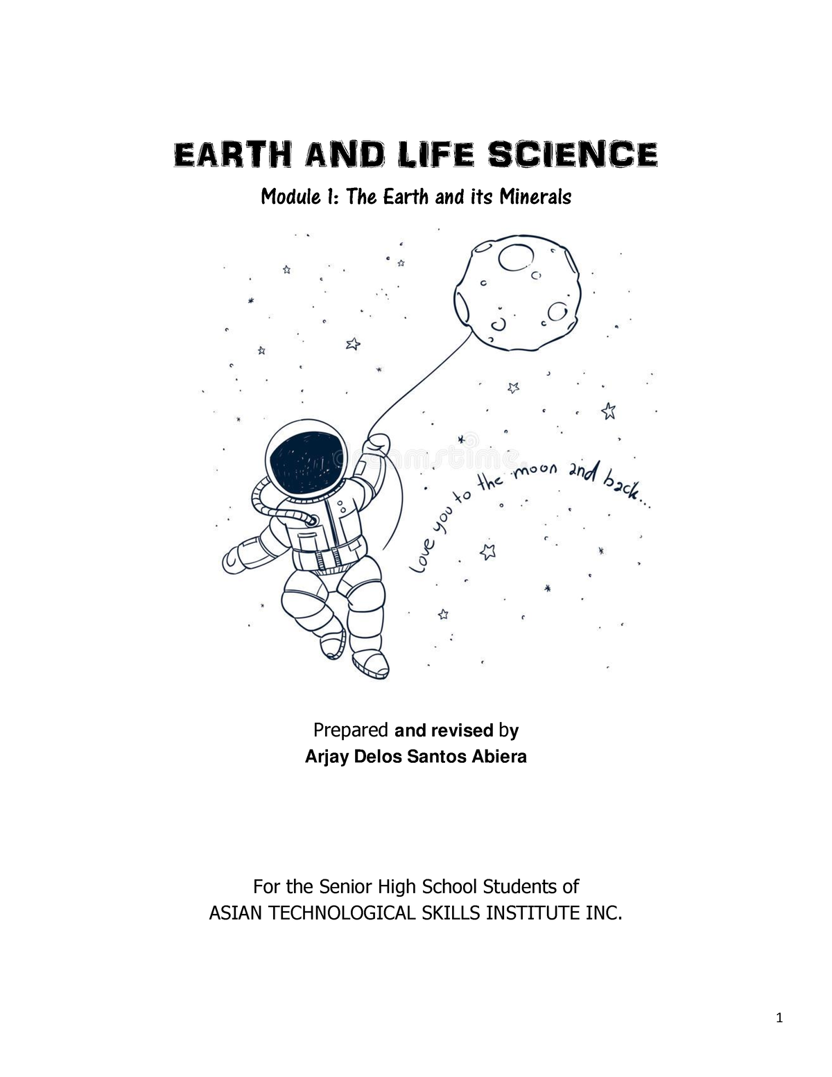 Earth And Life Science Module 1 - The Earth And Its Minerals - EARTH ...