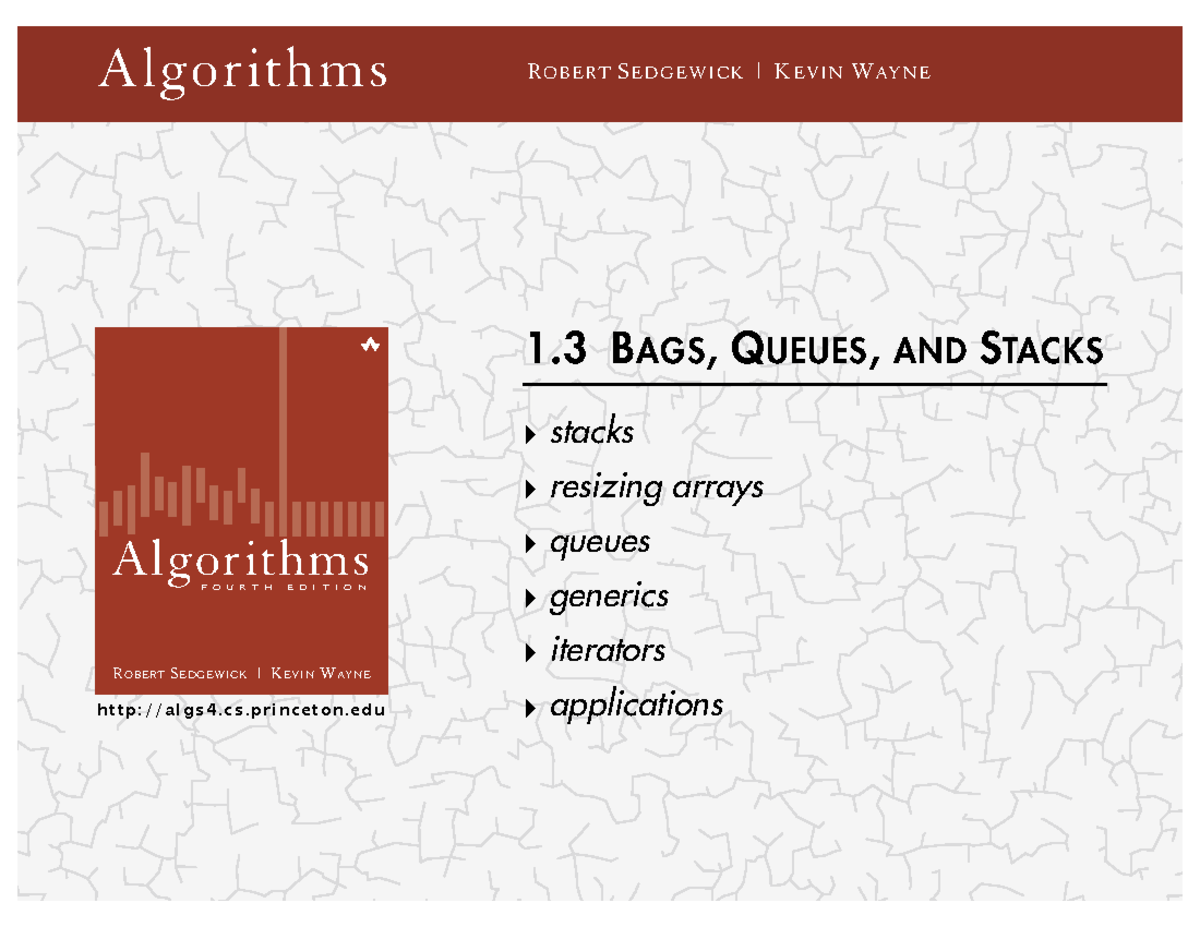 Stacks And Queues - Algoritmos Teoria e Prática - ROBERT SEDGEWICK ...