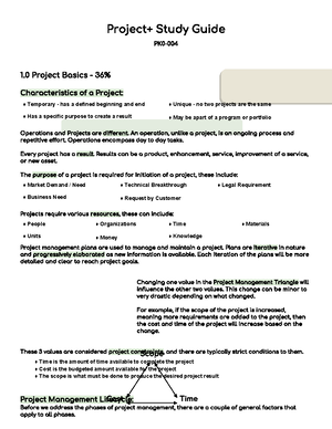 Project+ Notes - Project+ Notes Project+ Notes 1 Project Properties 1 ...