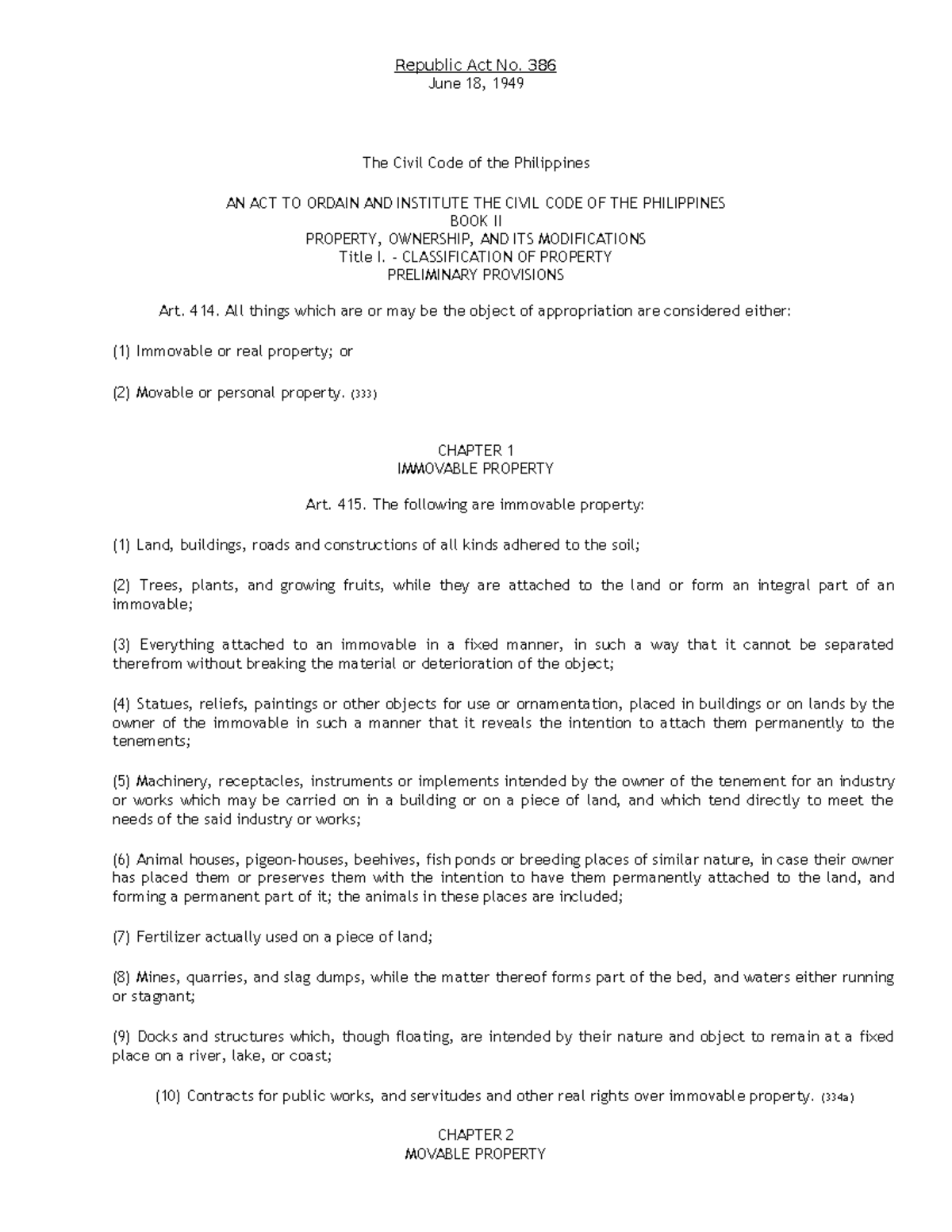 civil-code-2-articles-republic-act-no-386-june-18-1949-the-civil