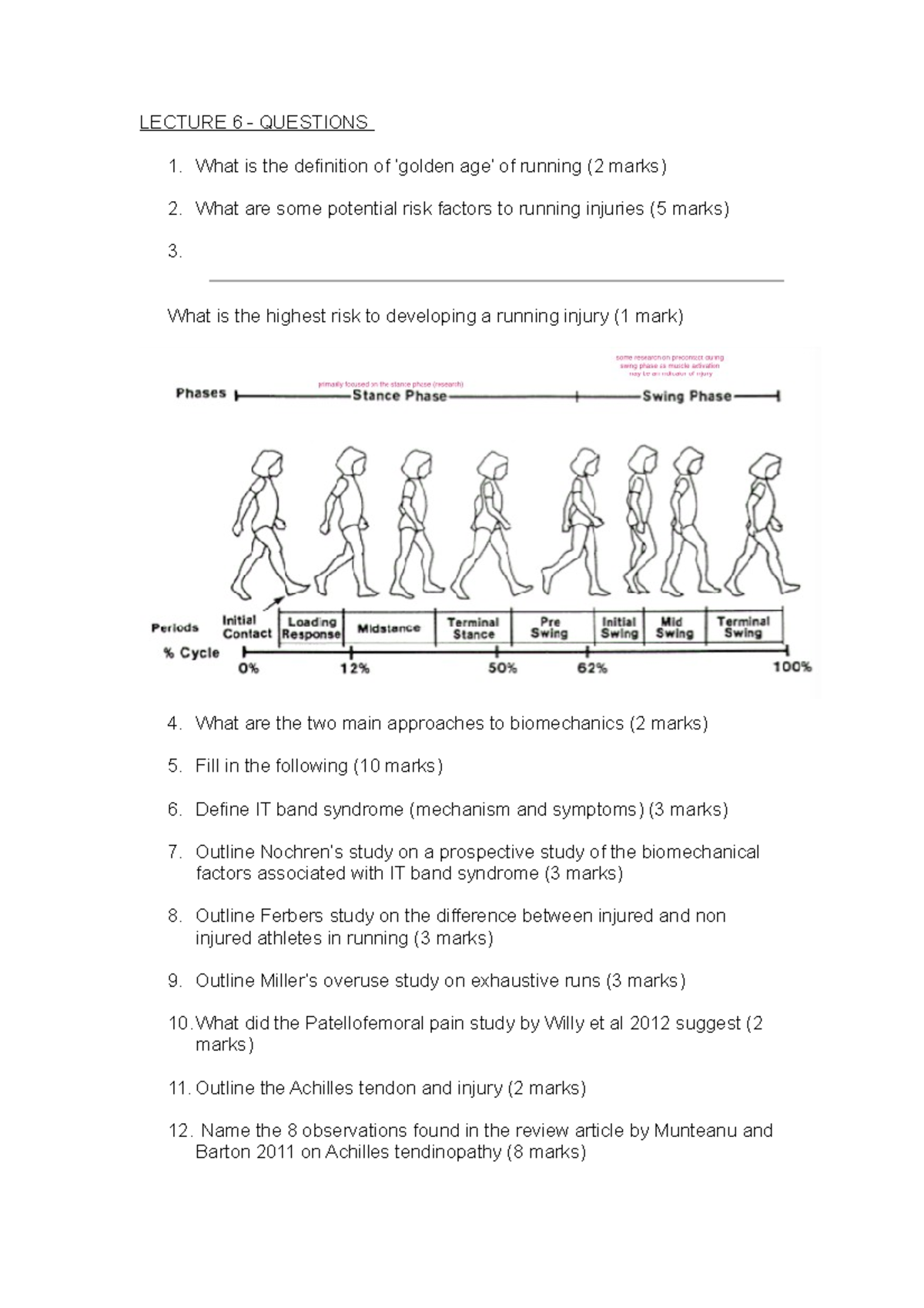 Questions FOR Lecture 6 - LECTURE 6 QUESTIONS 1. What is the definition ...