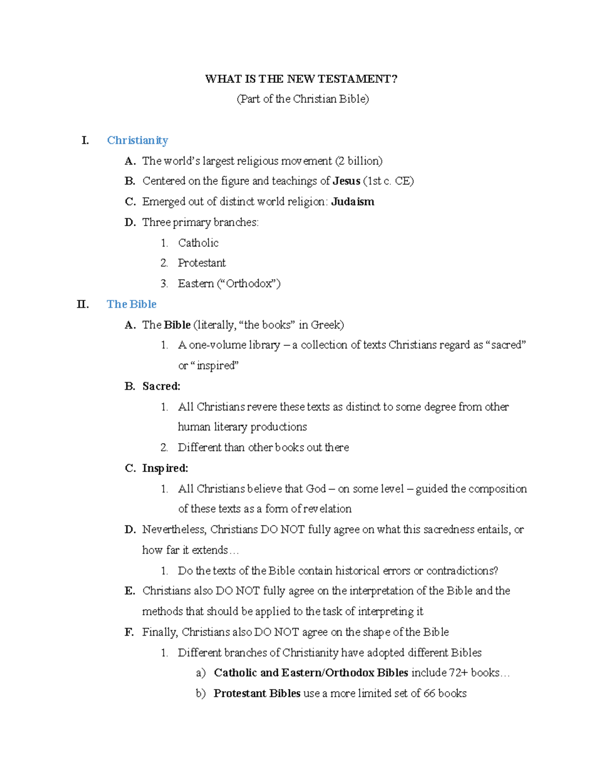 1.9.23 What is the New Testament - WHAT IS THE NEW TESTAMENT? (Part of ...