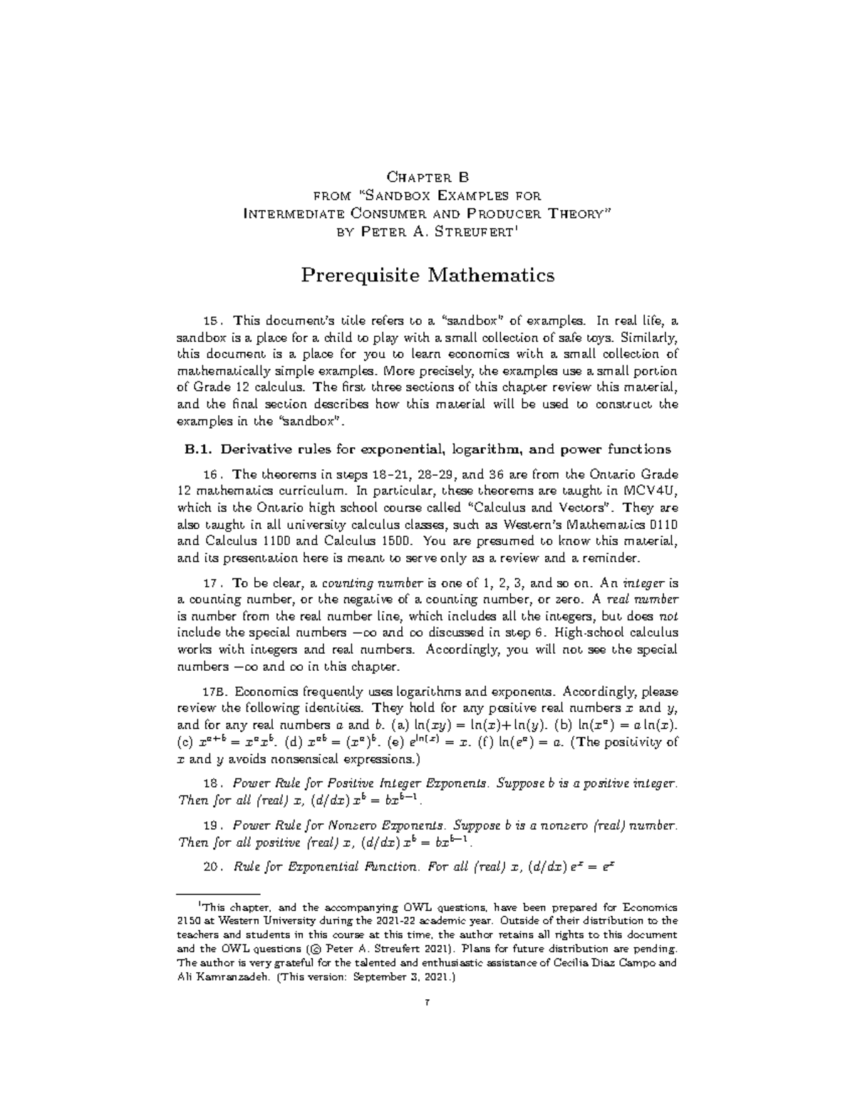 Chap B-210903-F - Econ Notes - Chapter B From “Sandbox Examples For ...