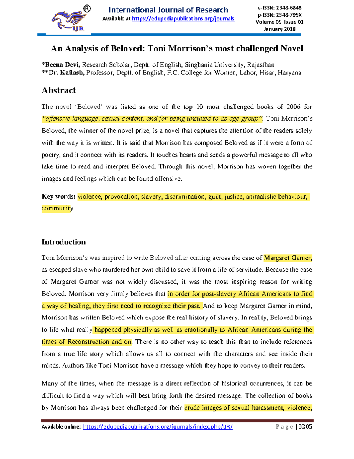 Beloved Analysis - Beloved Summary, Themes, Characters, & Analysis - DBSEG