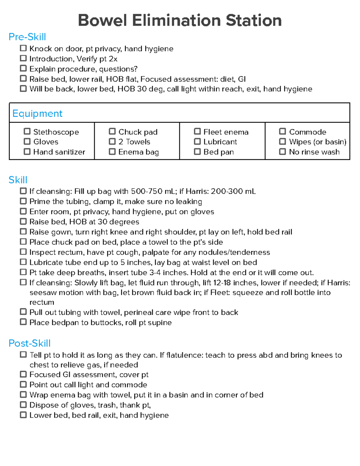 Competency Skills Check Off - 1 YaNV 4 VSWSXJ^SYX B^J^SYX ?\N̐ BUSVV ...