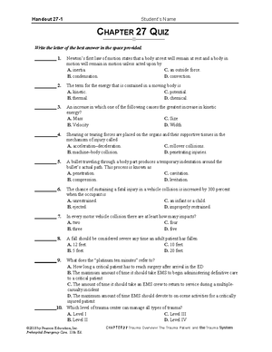 EMTB Makeup Ch 12 - EMT practice questions - Scene CHAPTER 12 x ...