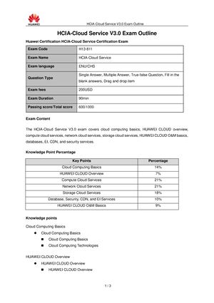 hcia cloud service v3 0