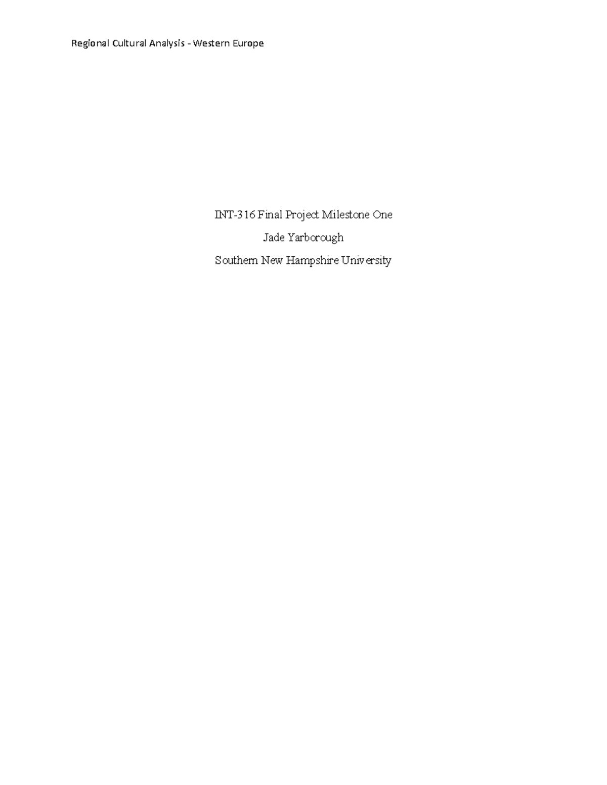 2-2 Final Project Milestone One Project Introduction and Communication ...