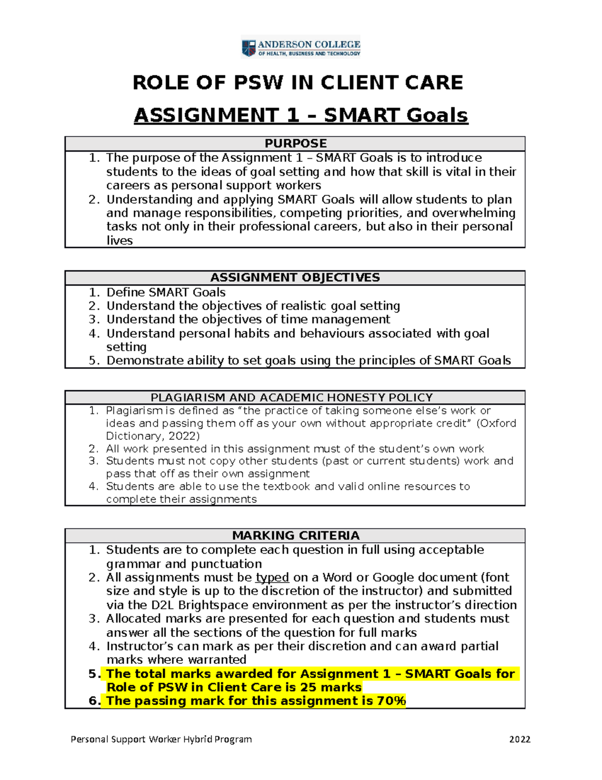 module 9 assignment psw