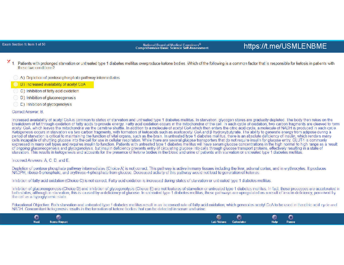 NBME 29 Block 1-4 (Answers Version) - NUR 2050 - Studocu