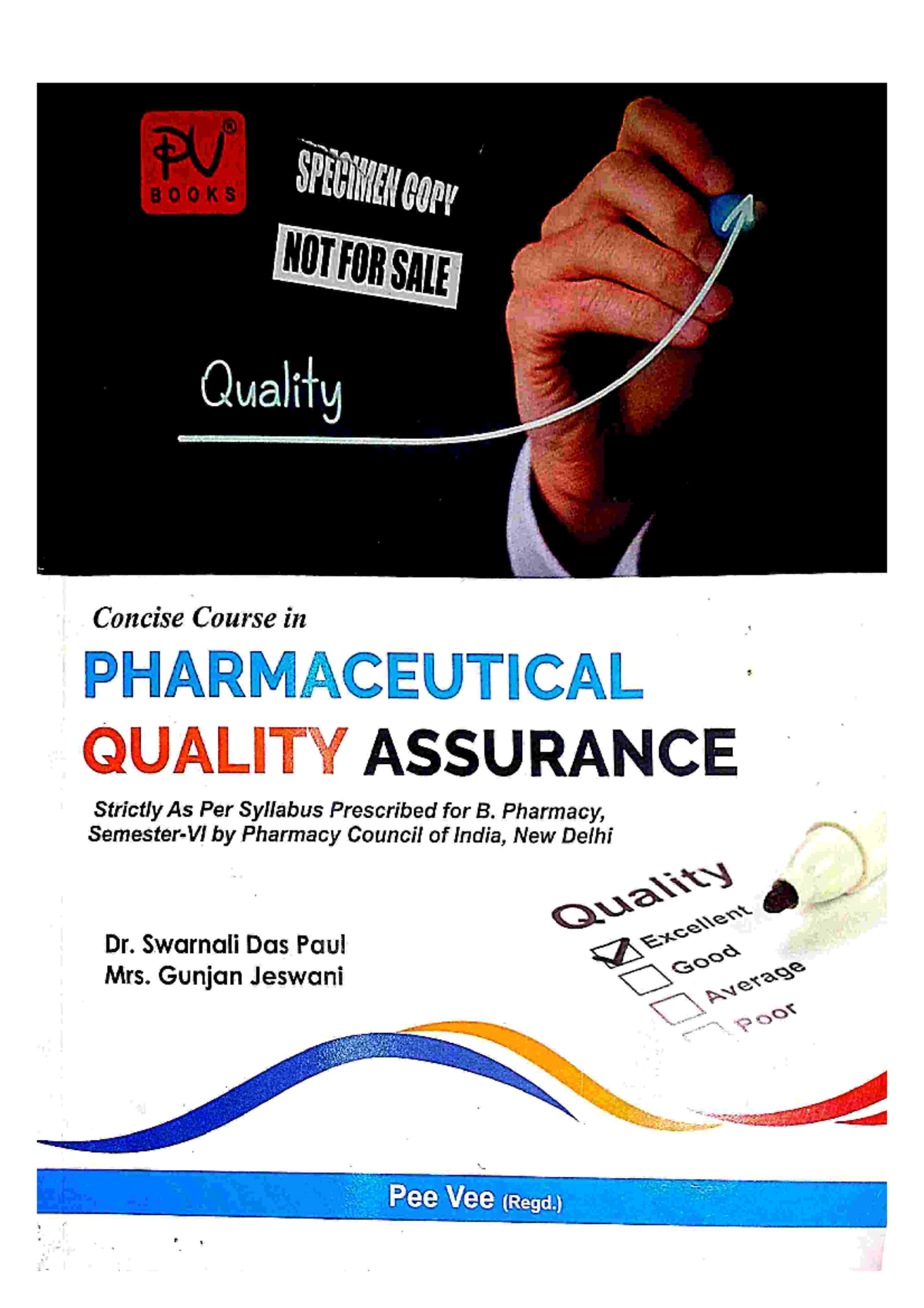 Pharmaceutical Quality Assurance (PV Publication) PU SPECTMEN COPV