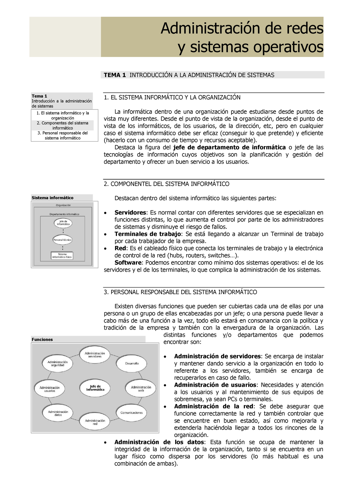 Resumen Arso Resum Arso Administraci N De Redes Y Sistemas Operativos Tema Introducci N A