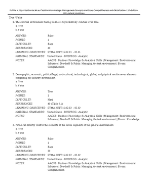 Chapter 11: Organizational Structure and Controls - Chapter 11 ...