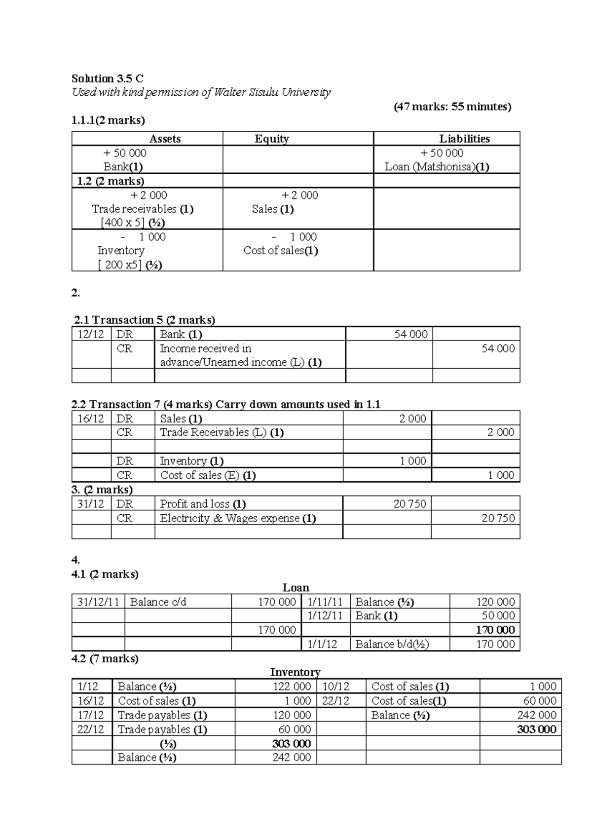 Tut 3 Practice solutions not in textbook - Solution 3 C Used with kind ...