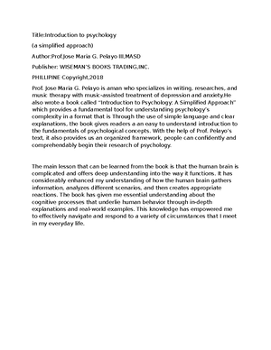 Practical Research RRL - Foreign Literature: According to a study ...